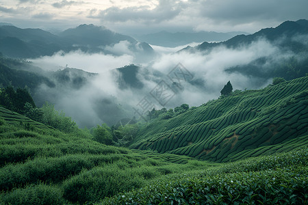 春日武夷山茶园图片