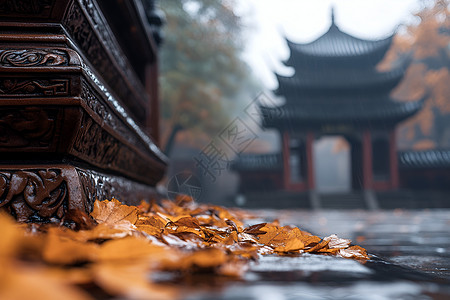 历经风雨的古建筑傲然屹立图片