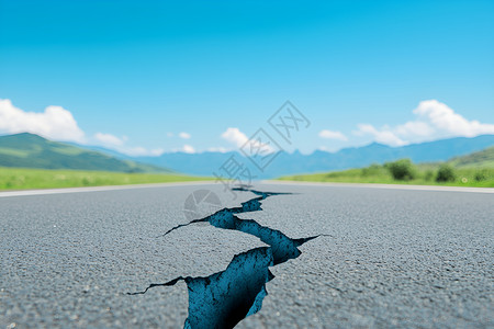 地震裂缝中的预兆图片