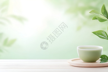 清新的一杯清茶图片